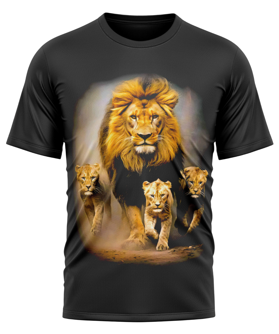Polera Estampada Manada De Leones