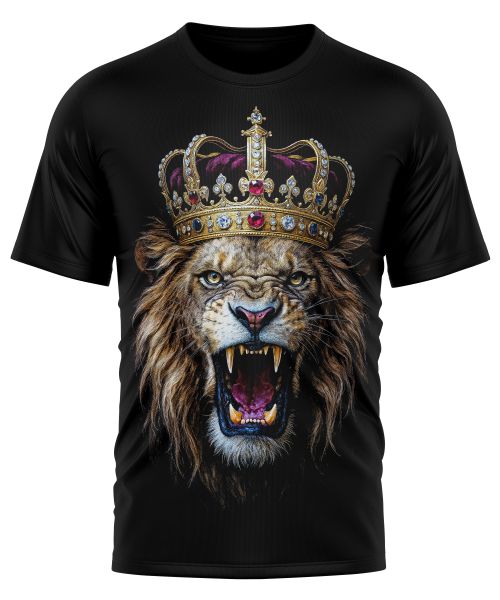 Polera Estampada León Rey