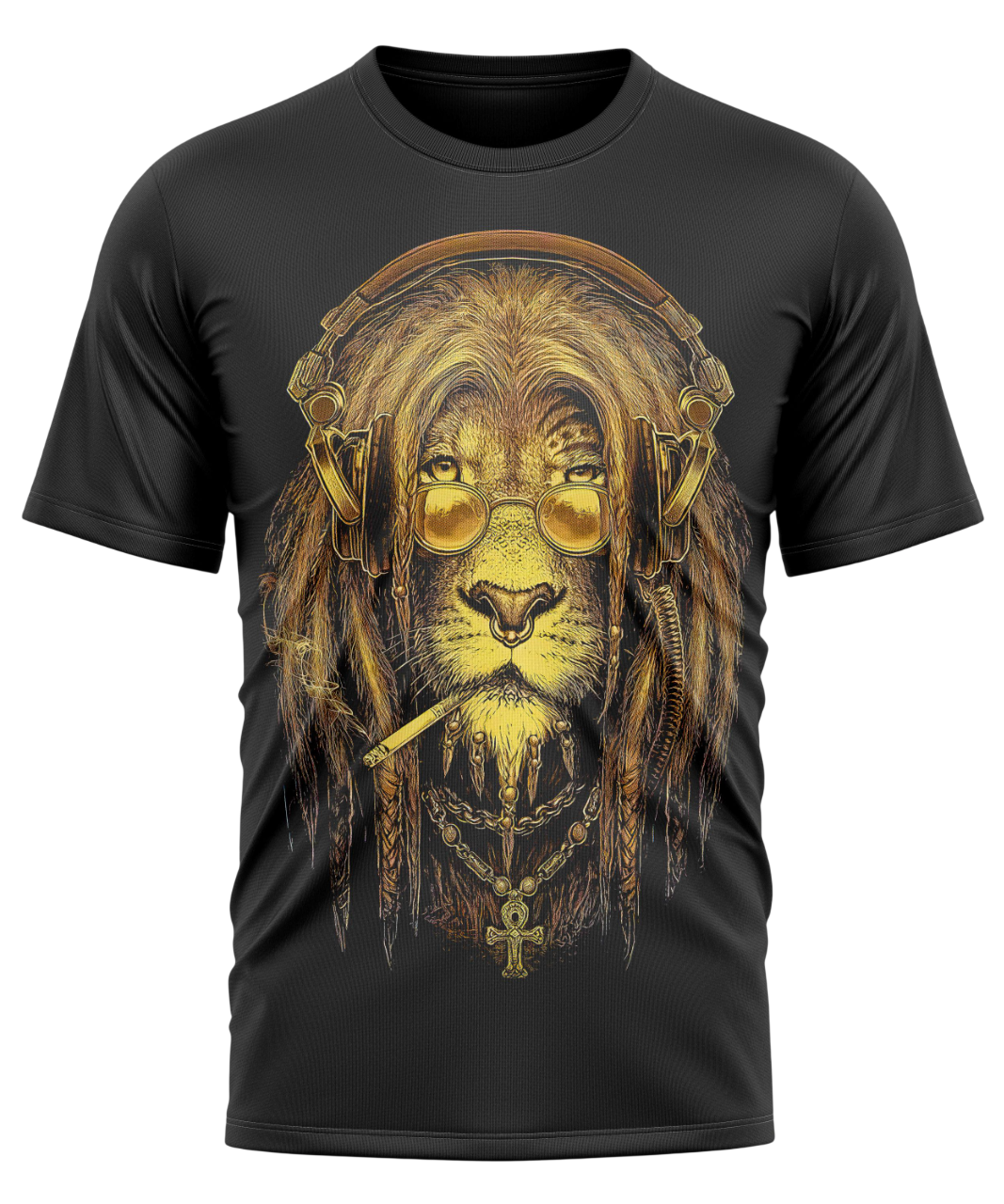 Polera Estampada León Rasta