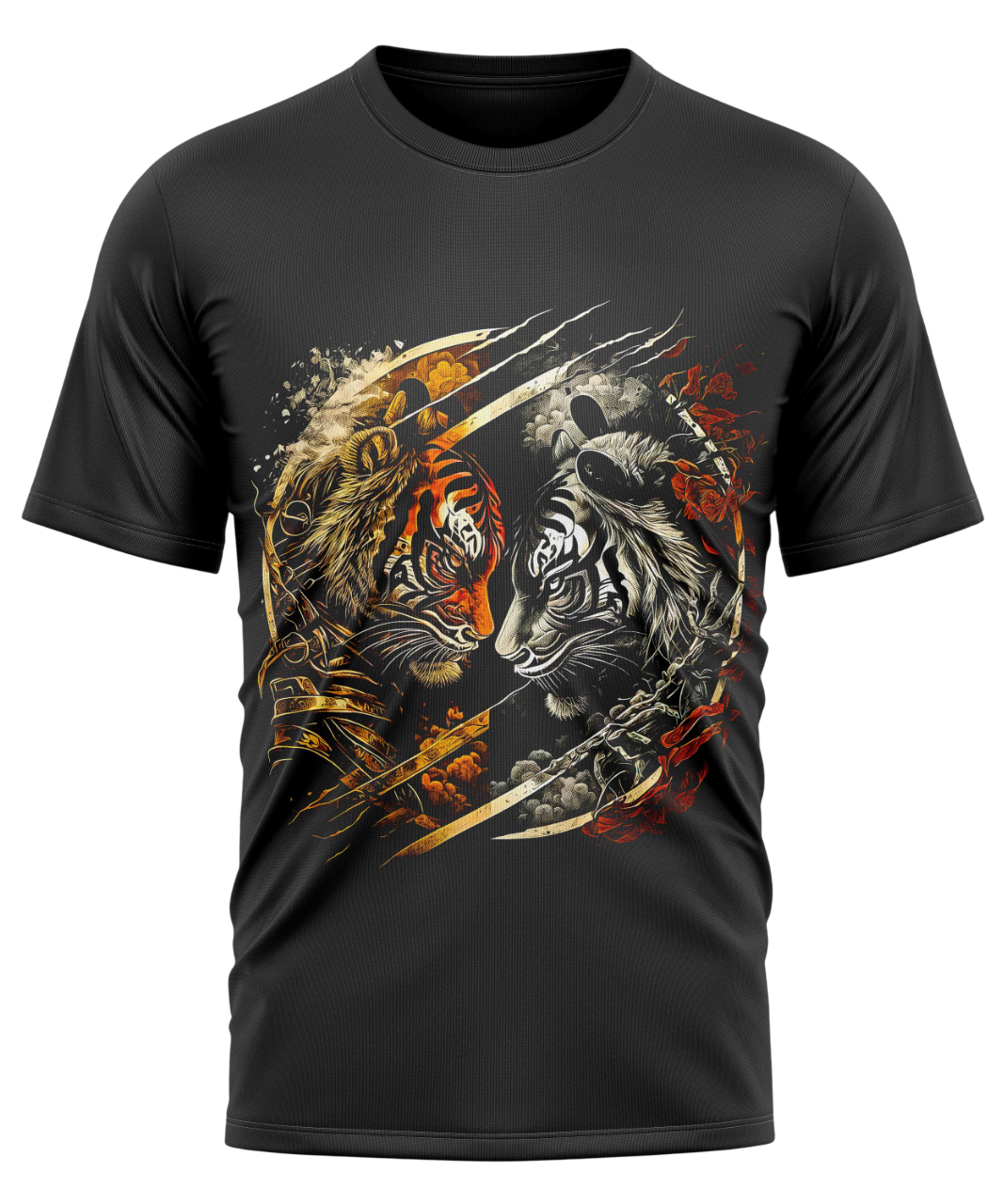 Polera Estampada Tigre vs Trigre Blanco
