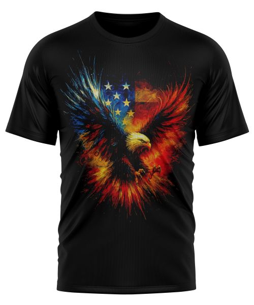 Polera Estampada Águila Americana