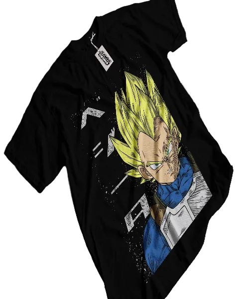 Polera Estampada Dragon Ball Z Vegeta