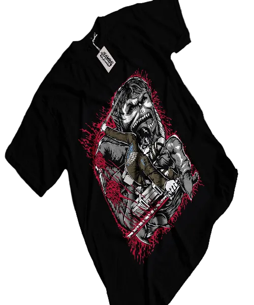 Polera Estampada Ataque de Titanes Levi