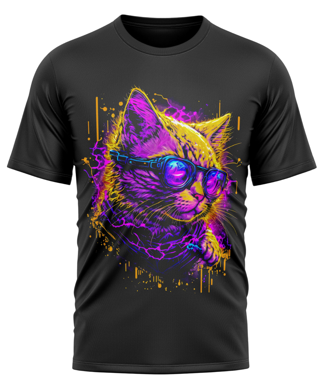 Polera Estampada Gato