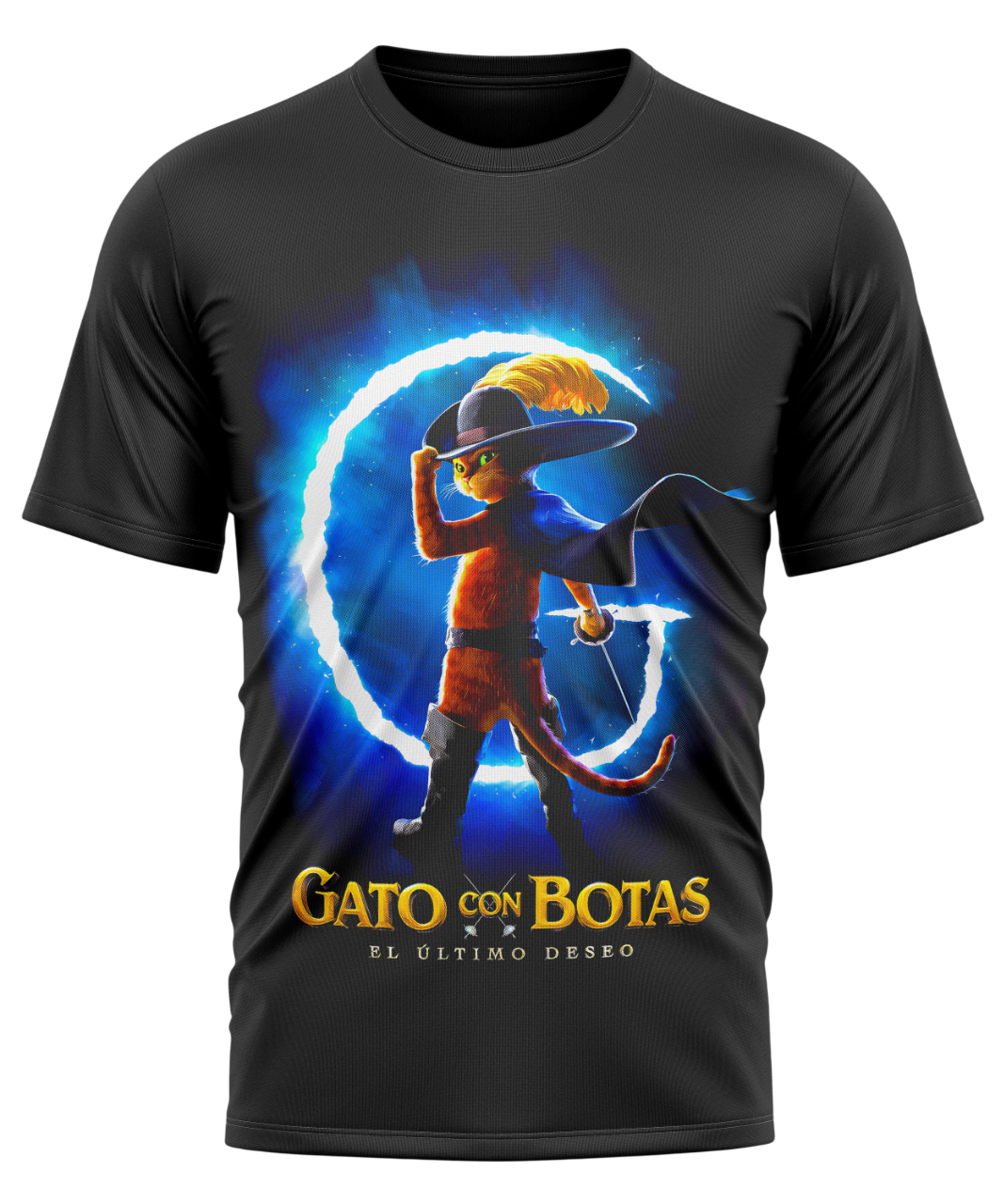Polera Estampada Gato Con botas