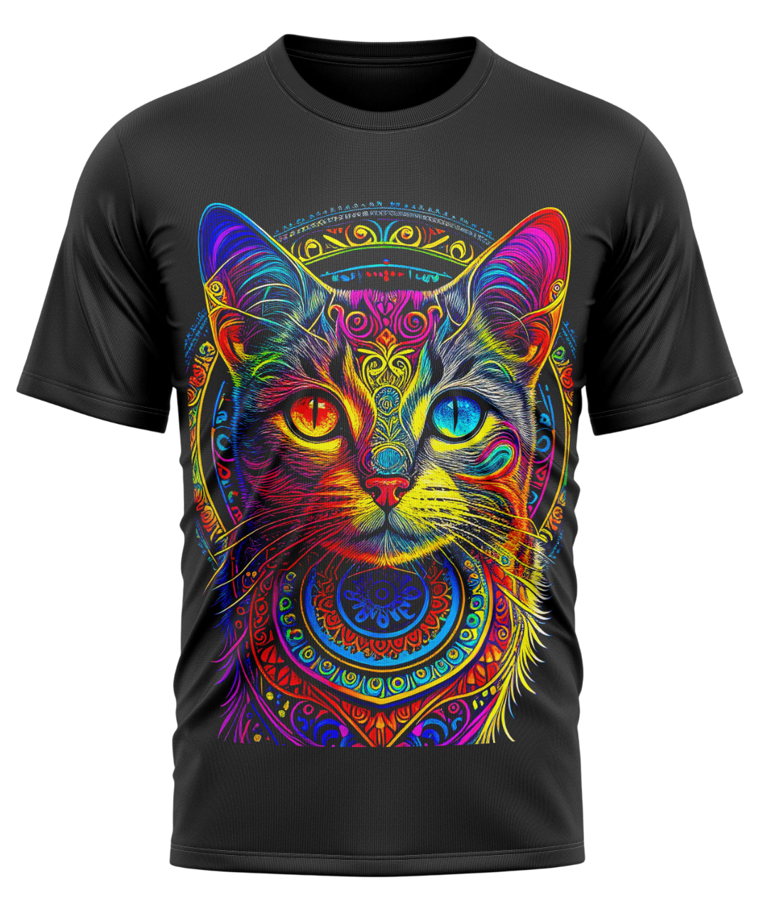 Polera Estampada Gato Ancestral