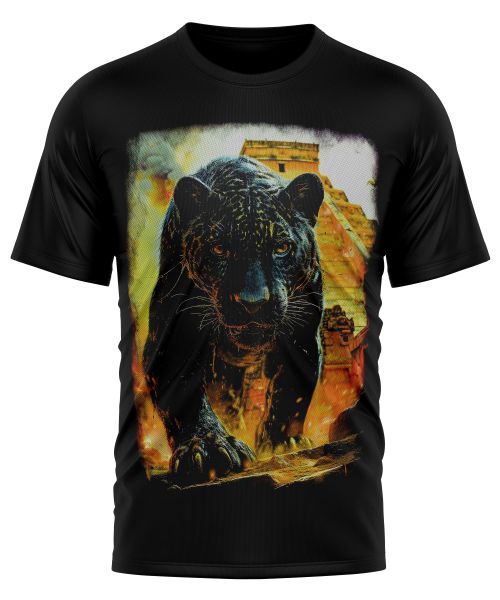 Polera Estampada Jaguar Egipcio