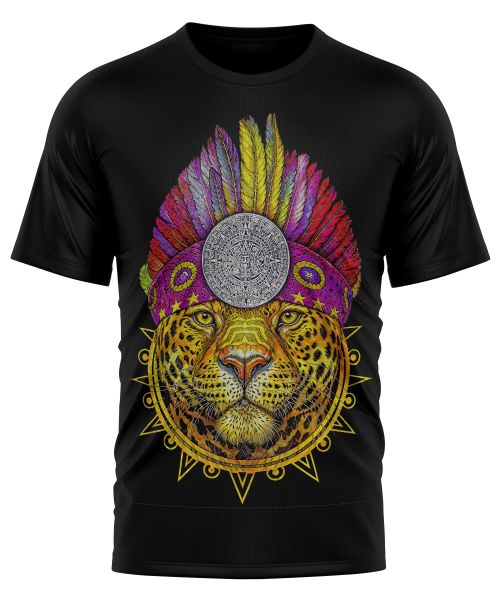Polera Estampada Jaguar Asteca 2