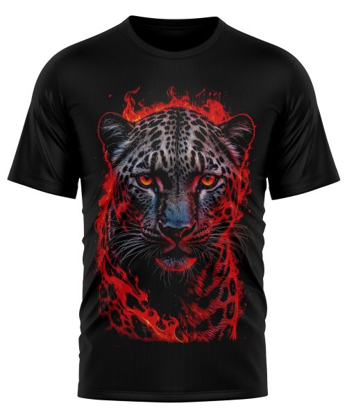 Polera Estampada Jaguar Oscuro